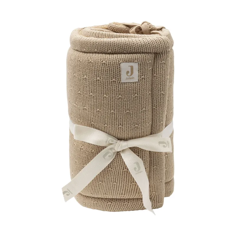 Jollein Sprinkle Knit Laufstallumrandung - 180 x 30 cm - Hazel