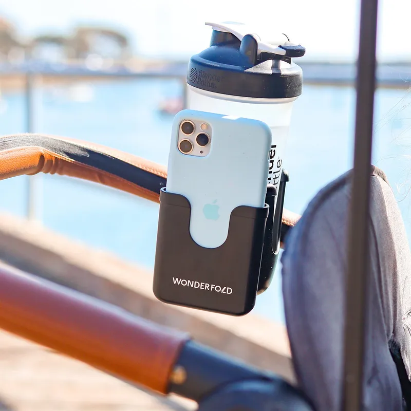 Wonderfold 2-In-1 Cup & Phone Holder - Schwarz