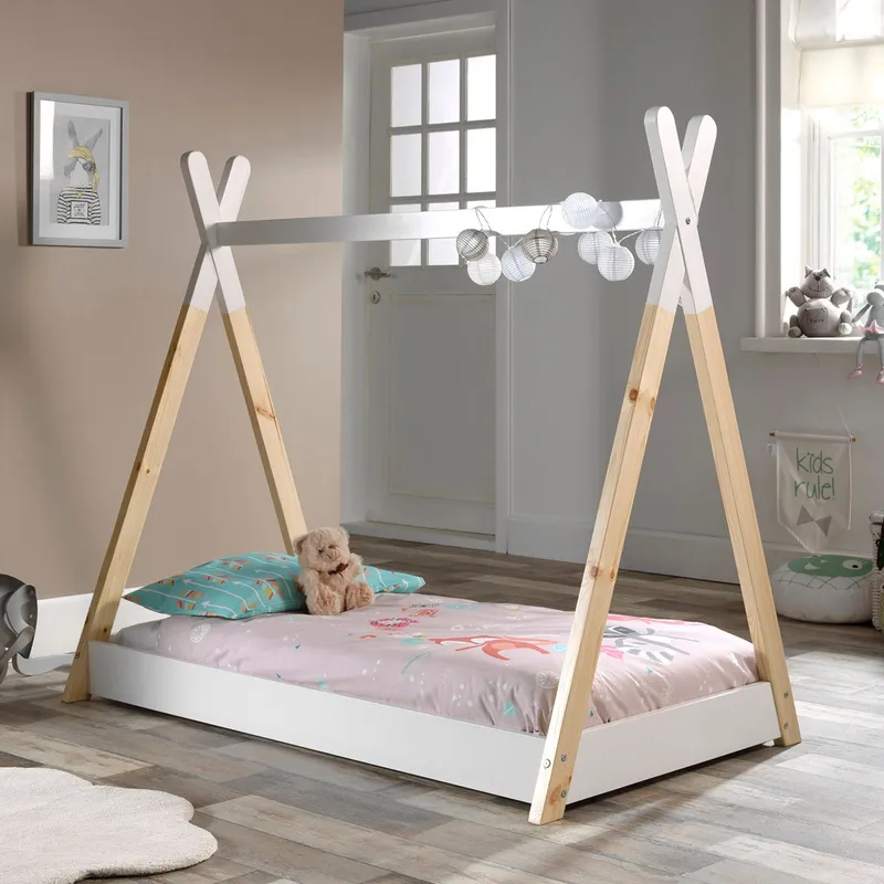 Vipack Tipi Kinderbett Weiß 70 x 140 cm