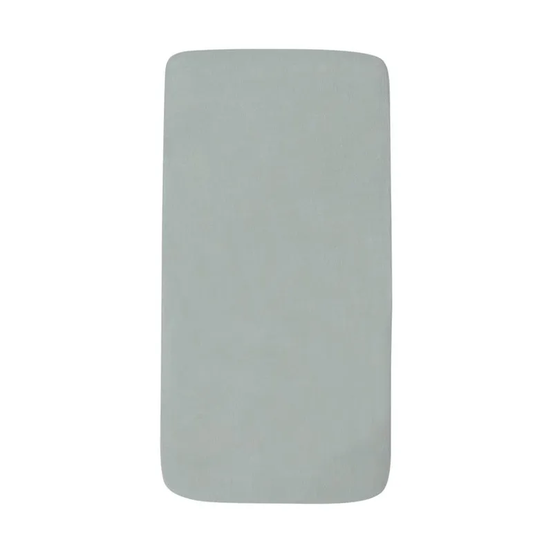 Jollein Spannbettlaken Jersey - 2 Stück - 70/75 x 140/150 cm - Sea Green/Biscuit