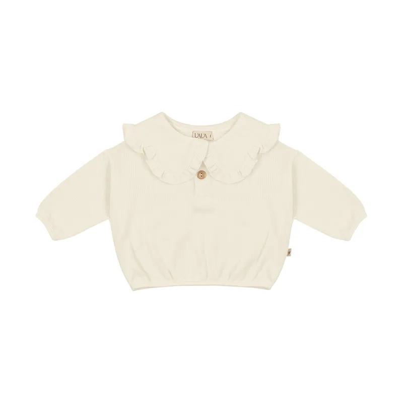 UAUA Bib Sweater - Newborn - Crema