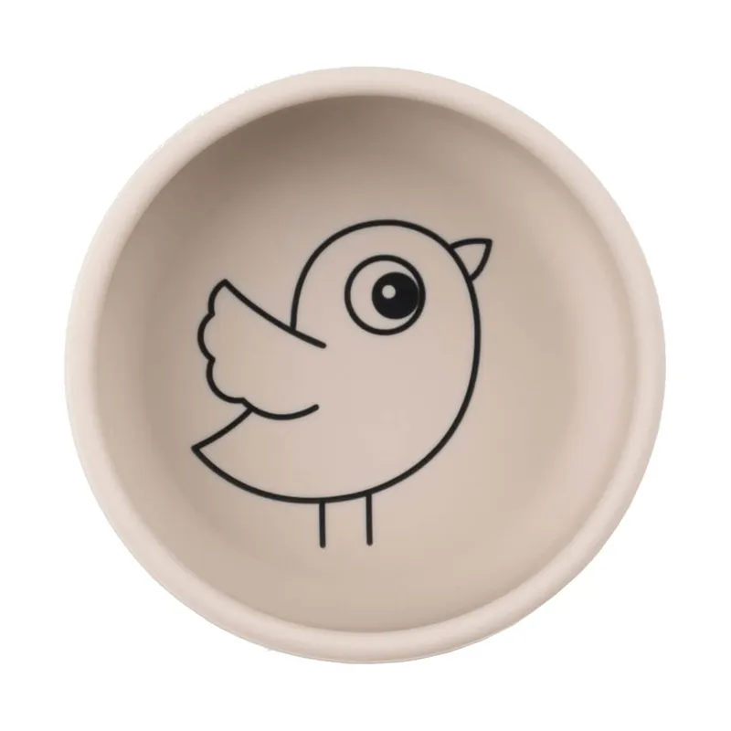 Done By Deer First Meal Set - Birdee - Silicone - 3-Teilig - Sand
