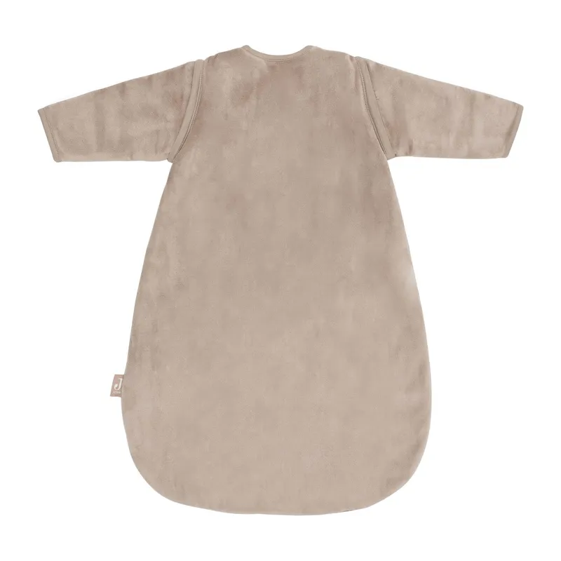 Jollein Baby Schlafsack mit Abnehmbaren Ärmeln Samt - Milky Coffee - 60 cm