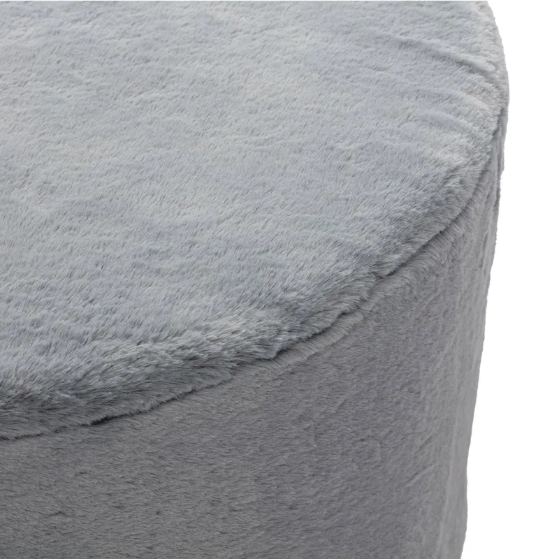 Wild & Soft Hocker - Medium - Koala Grau
