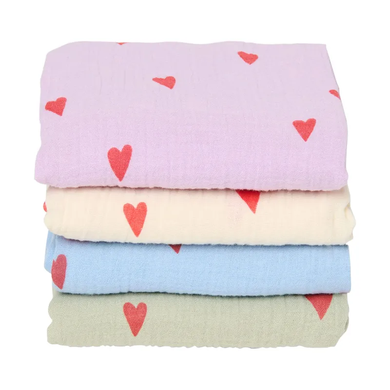 Studio Noos Light Blue Heart Swaddle 70x70 cm
