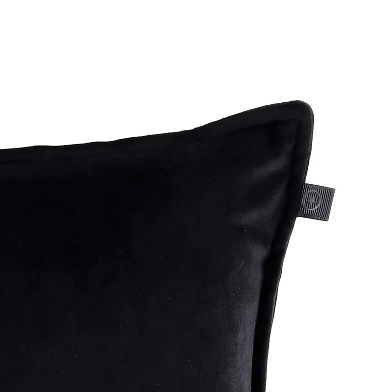 Overseas Middlestitch Kissen - 60 x 60 cm – Samt – Black
