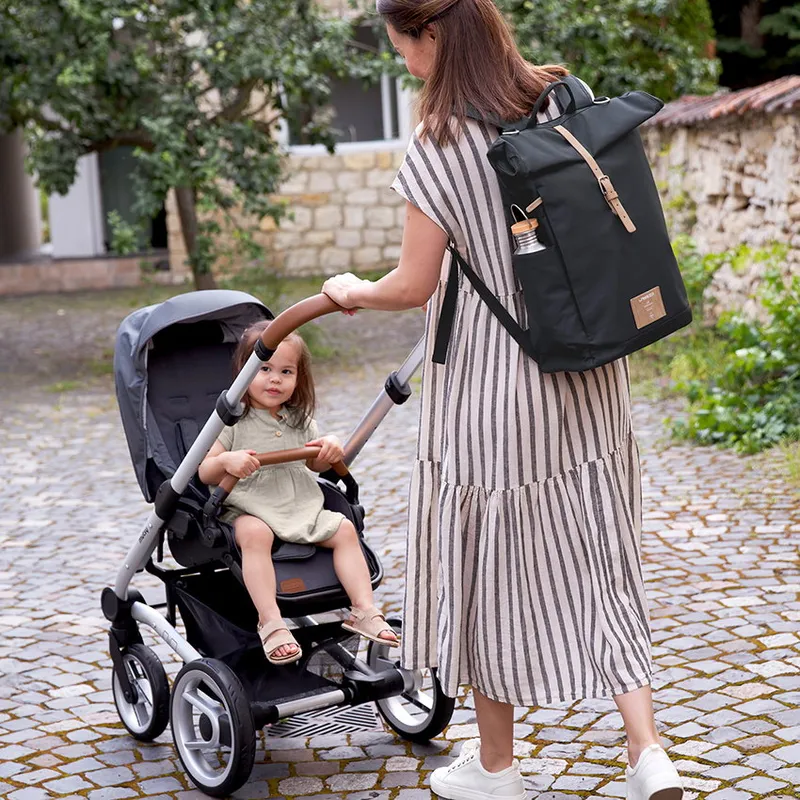 Lässig Rolltop Rucksack - Night Blue
