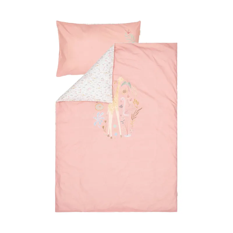 Little Dutch Blooming Safari Bettbezug - 120 x 150 cm - Rosa