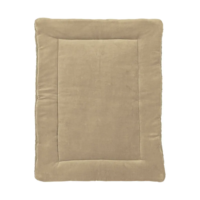 Meyco Romantic Flower Laufstallteppich Taupe 77 x 97 cm