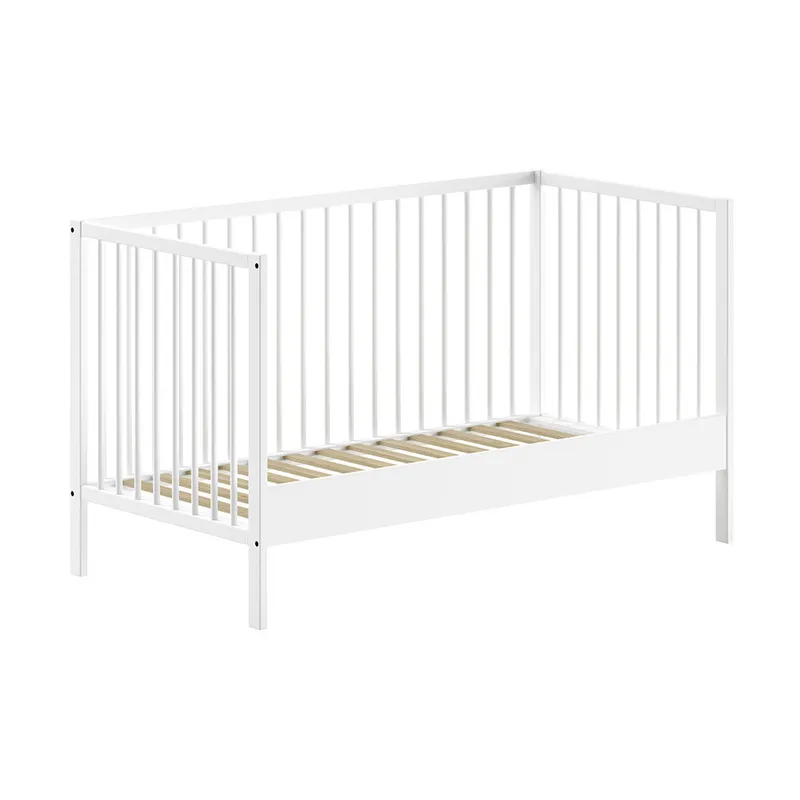 Vipack Mitwachsendes Babybett - Dino - 70 x 140 cm - Weiß