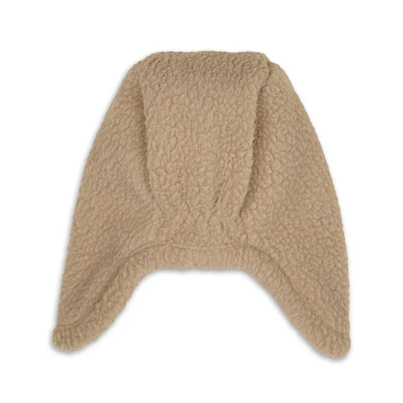 Lodger Mütze Teddy Fleece - Beige - 0-3 Monate