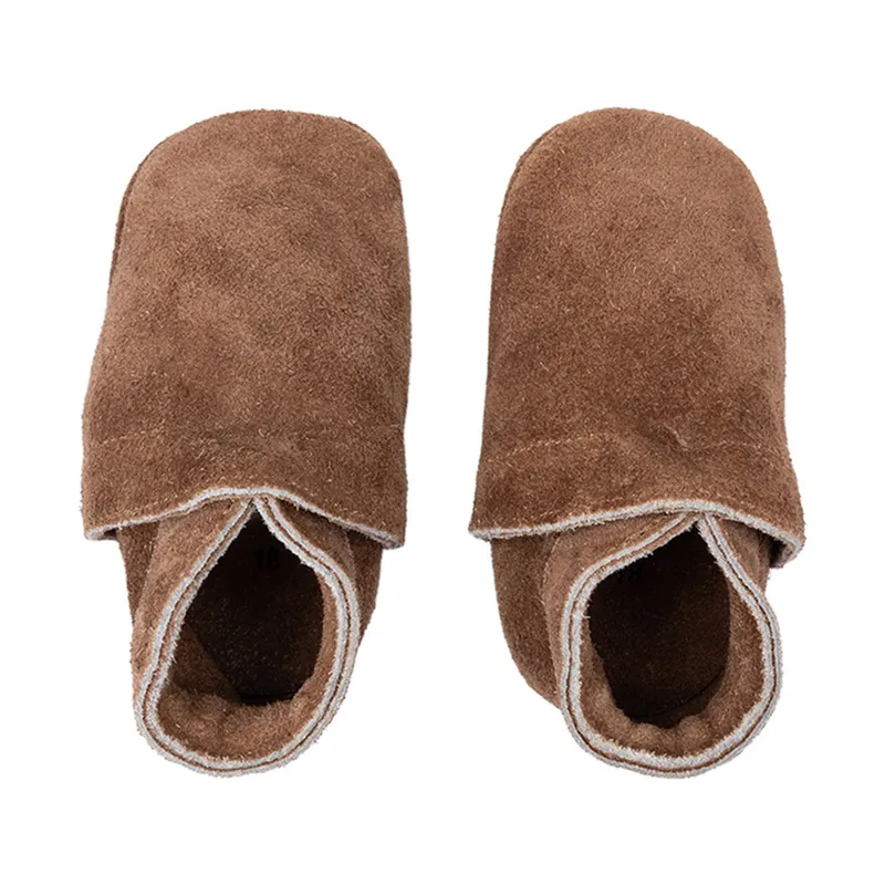 Baby Dutch Babyschuhe – Uni – L / 20 - Dark Brown
