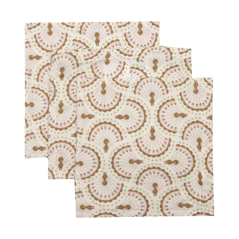 Jollein Hydrofiel Monddoekje - 3 Stuks - 31 x 31 cm