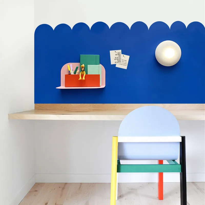 Groovy Magnets Magnetfolie mit Wellenrand – 58 x 120 cm – Blau
