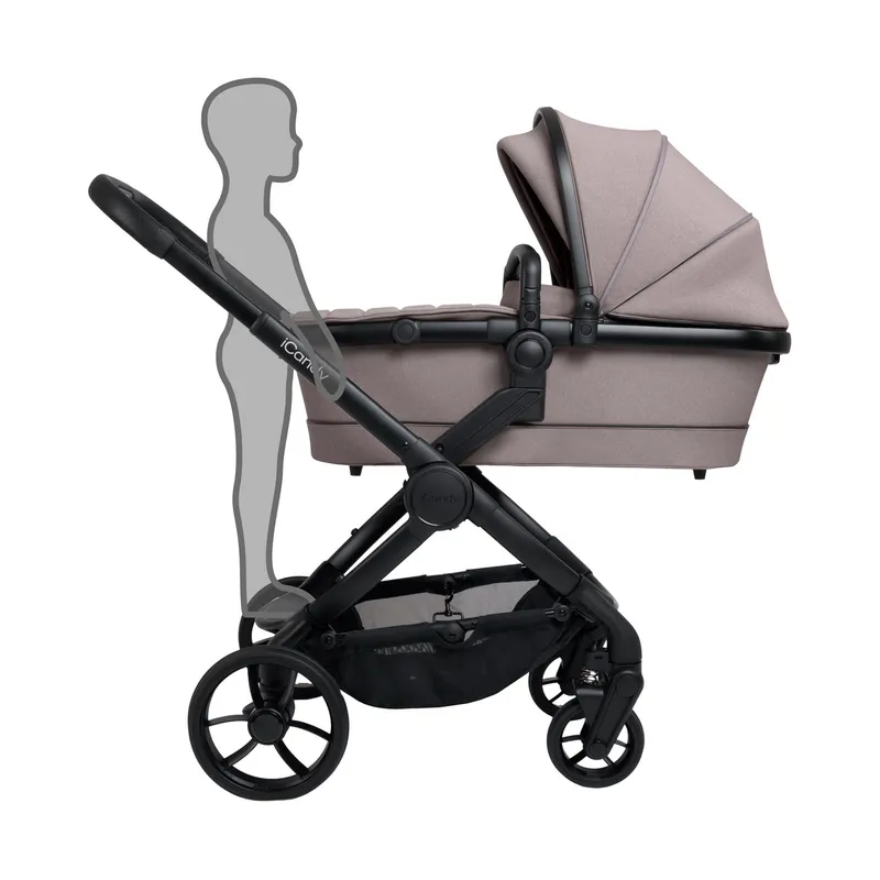 iCandy Peach 7 Kinderwagen 2-in-1  – Essential Bundle – Porcini Black