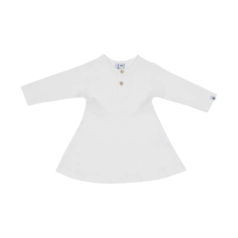 Klein Baby Kleid Ripp - Größe 56 - Natural White
