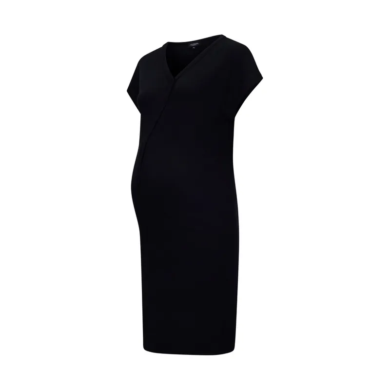 Geburtskleid Bamboo Rib - XS / S - Black