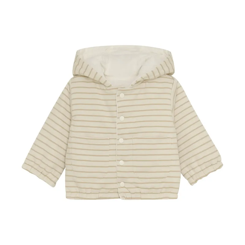 Noppies Neddie Jacke - Stripe - Größe 62 - Offwhite