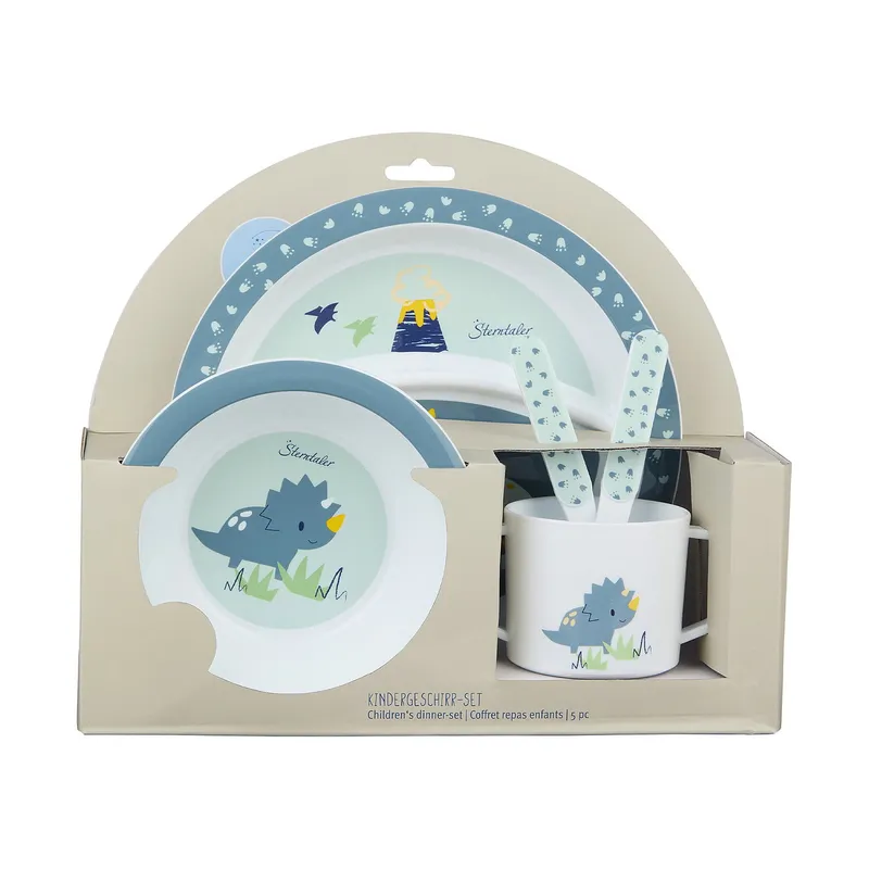 Sterntaler Kindergeschirr-Set – Rexi Dino – 5-teilig