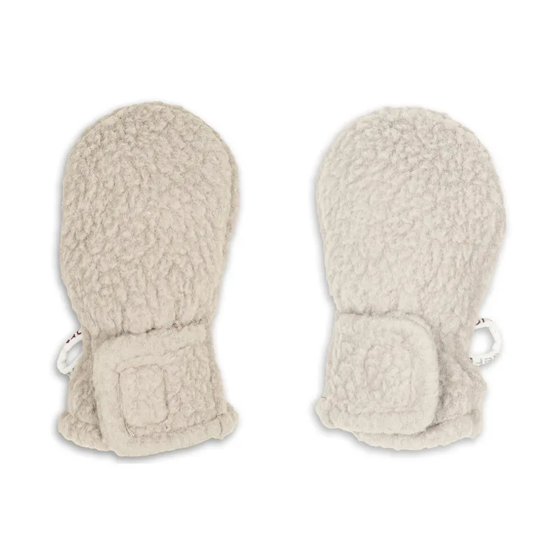 Lodger Fäustlinge - Teddy Fleece - Birch - 0-12 Monate