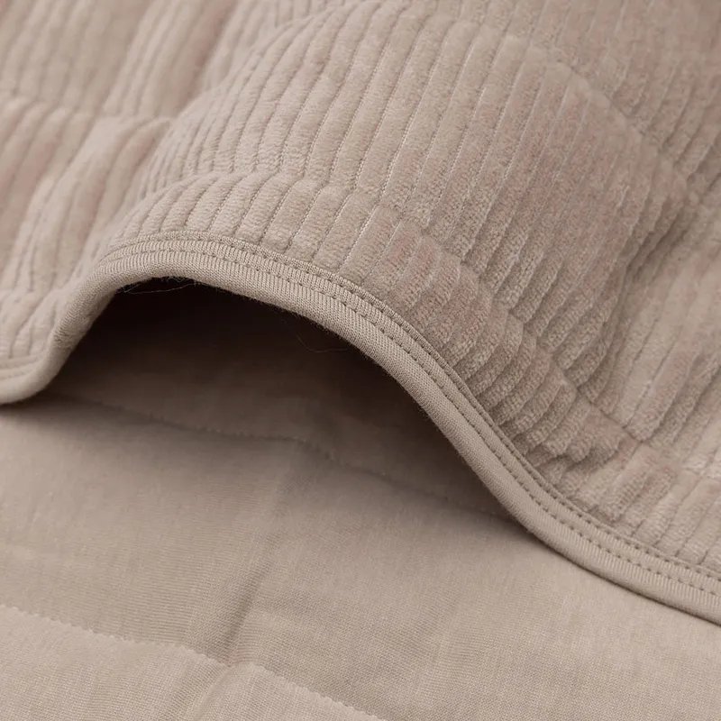 Jollein Babydecke 75 x 100 cm - Samt Ripp - Milky Coffee