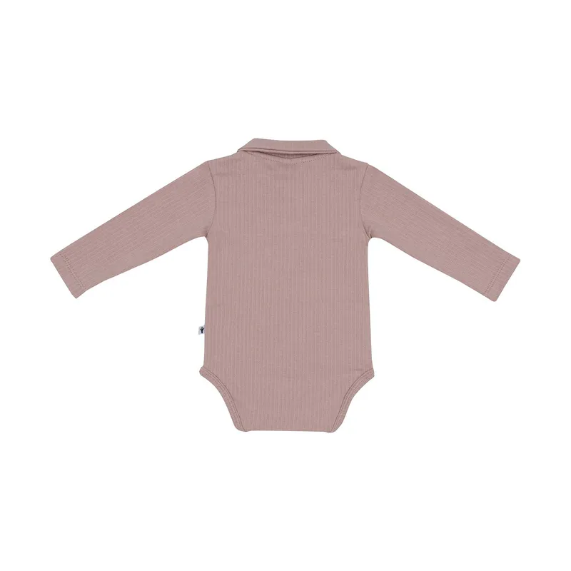 Klein Baby Polo Babybody Ripp - Größe 56 - Fawn