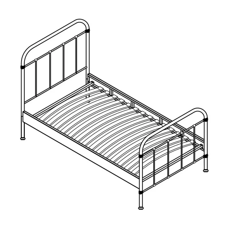 Vipack Metallbett New York 90 x 200 cm