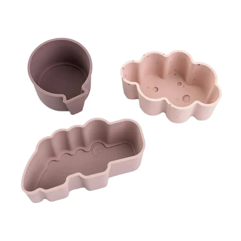 Done by Deer Silikonformen - Happy Clouds - 3er Set - Powder