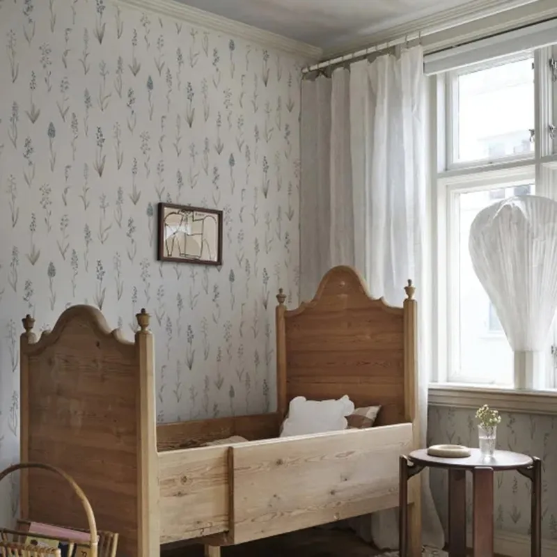 Sandberg Alma Tapete - Misty Blue