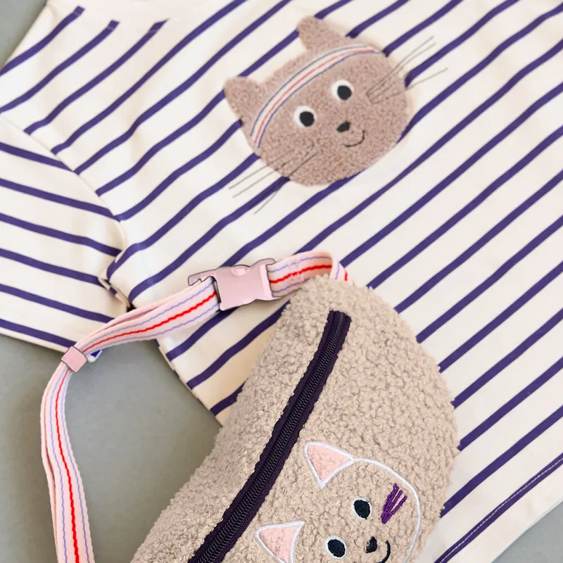 Lässig Kids Bauchtasche - Team Cat - Beige