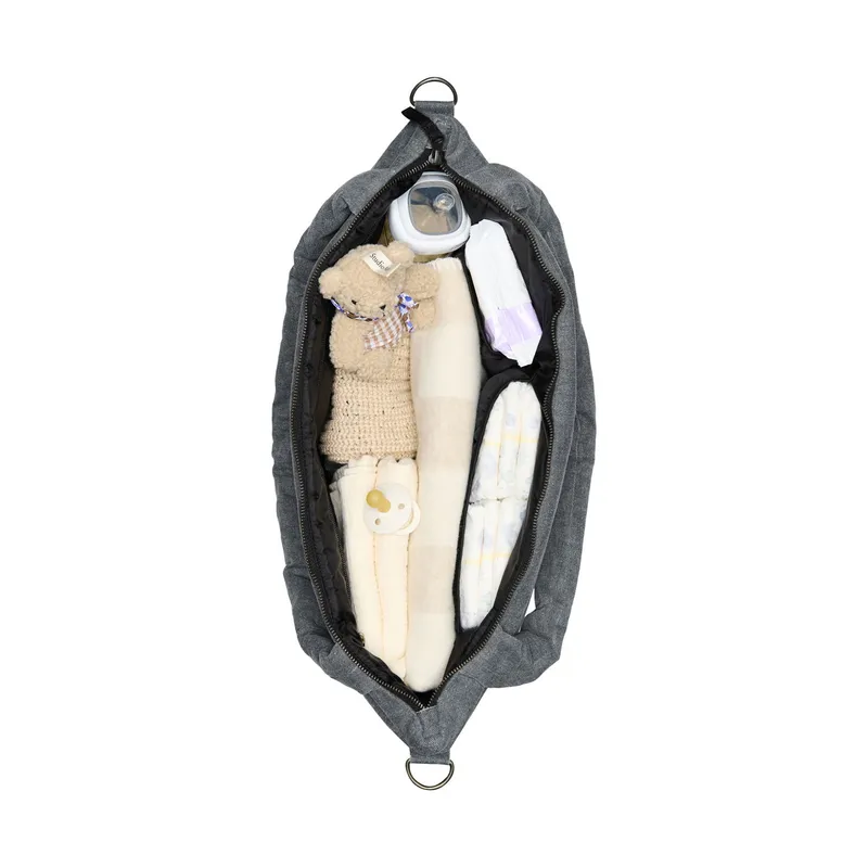 Studio Noos Wickeltasche - Denim - Grey