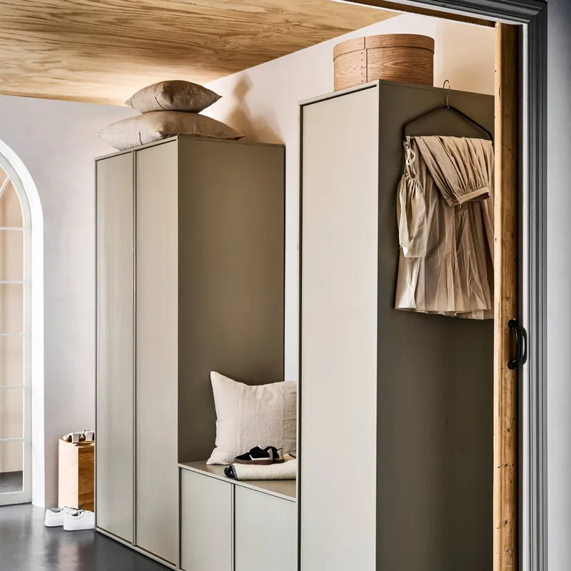 VT Wonen Daily 2-türiger Schrank – 200 x 100 cm – Dakar Grau