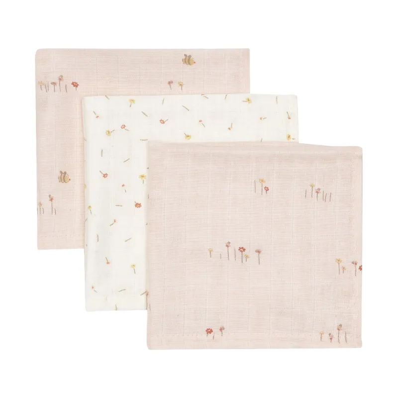 Jollein Hydrophile Mundtücher - 3er-Set - Pretty Picnic