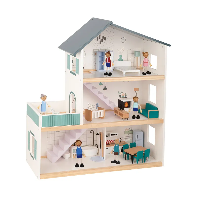 Tooky Toy Puppenhaus - Holz