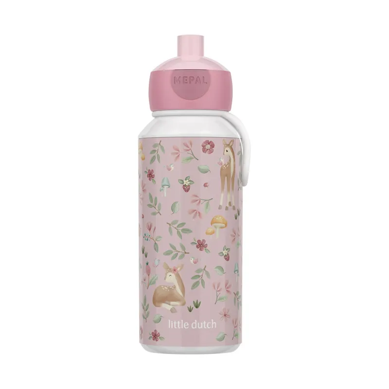 Mepal X Little Dutch Trinkflasche Pop-Up Campus - Fairy Garden - 400 ml