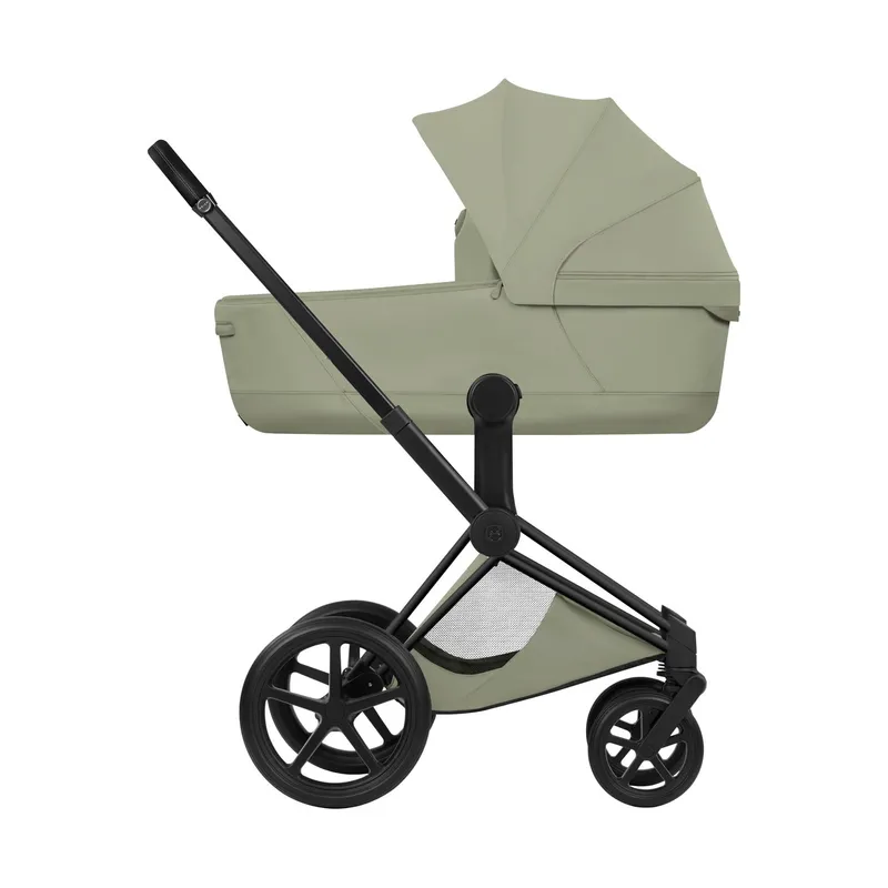 Cybex Priam 5 Style Kinderwagen 3-in-1 Set – Matt Black/Sage Green