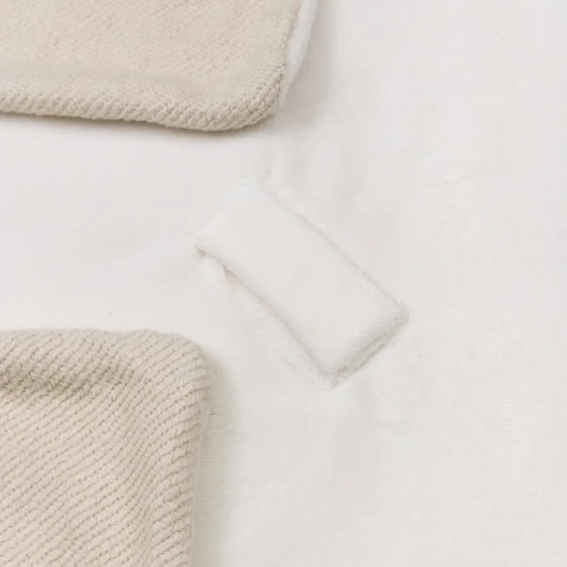 Bamboom Gebürstete Decke für Wiege - Neutral Pink