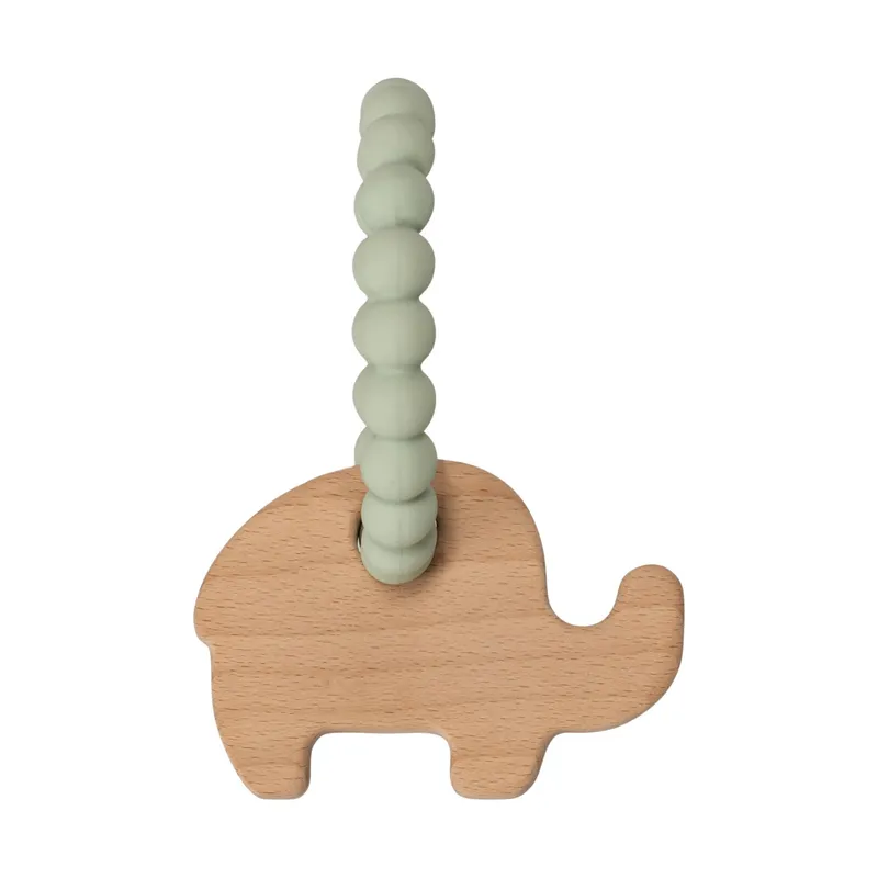 DAY Tierfiguren  Beißring – Silikon – Olifant– Misty Green