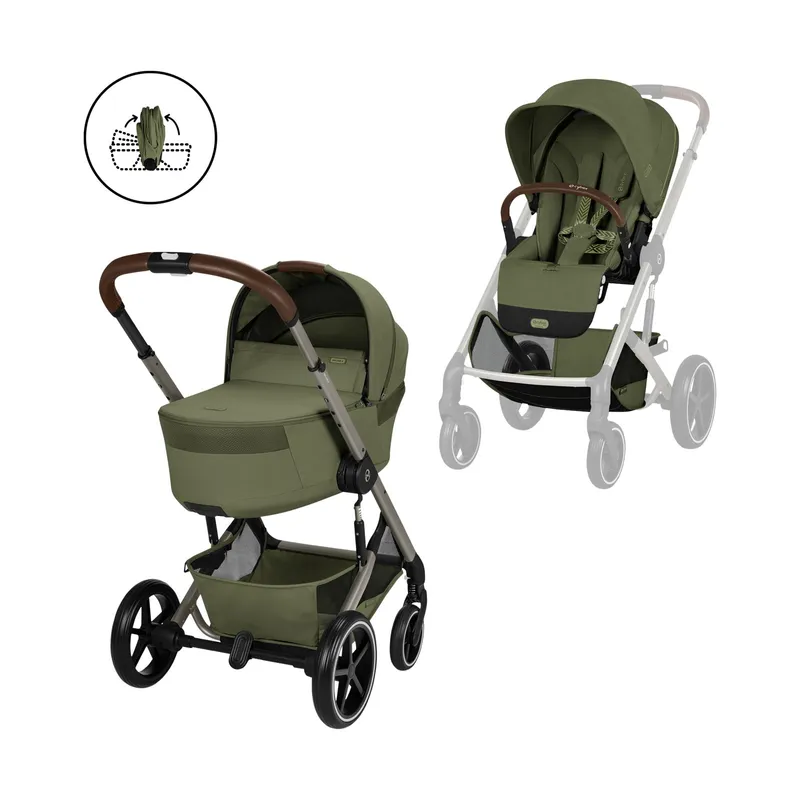 Cybex Balios S Lux 2-in-1 Kinderwagen mit Faltbarer Babywanne