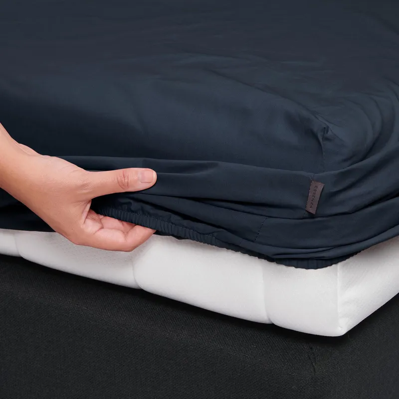 Essenza Home Premium Spannbettlaken - 140 x 200 cm - Percale - Nightblue