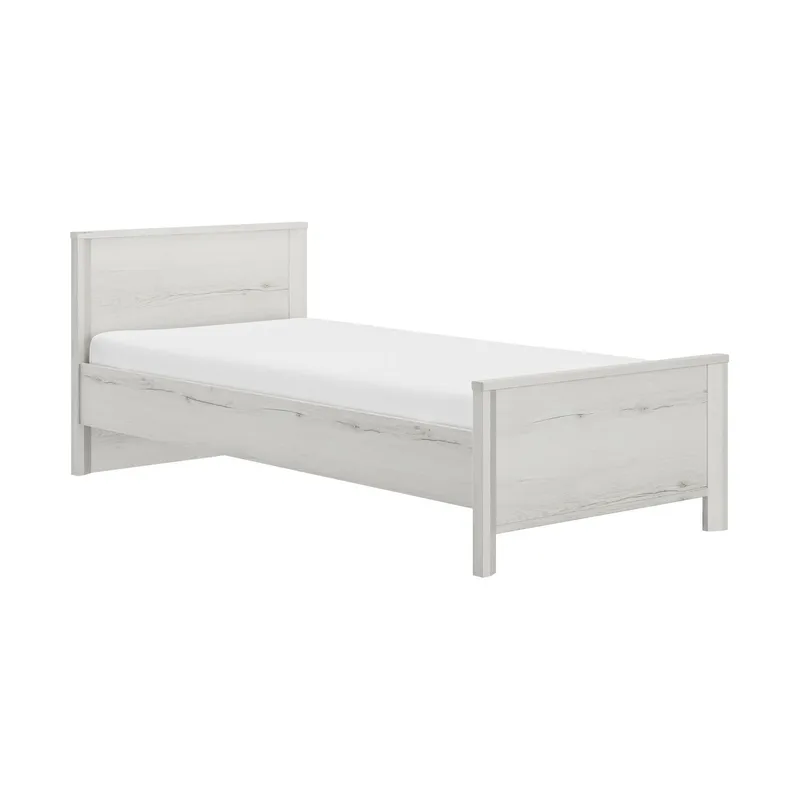 Gami Bett - Lugano - 90 x 200 cm - Helvezia Eiche gebleicht