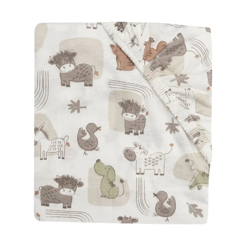 Jollein Spannbettlaken - 40/50x80/90 cm - Jersey - Barn Buddies