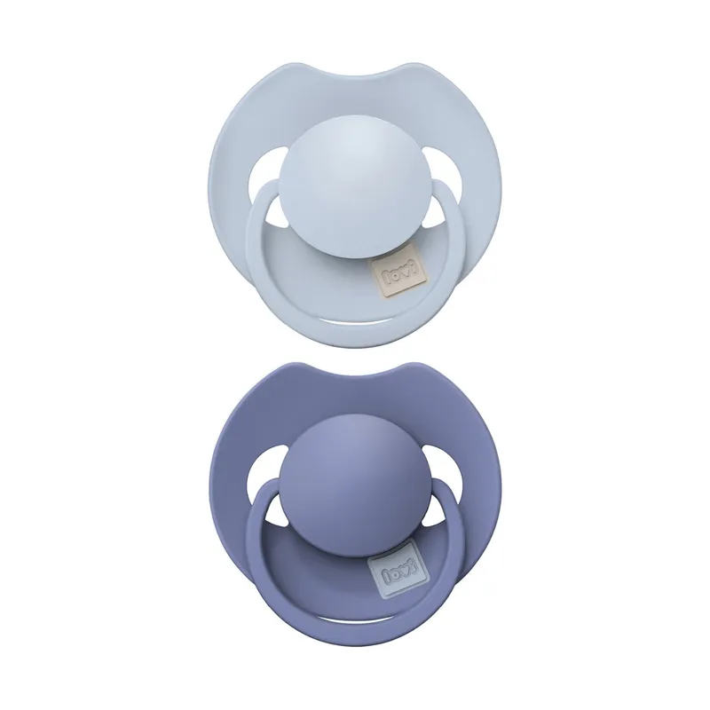 Difrax Dynamic Lovi Prime Schnuller – 18 Monate+ – 2 Stück - Baby Blue/ Blue