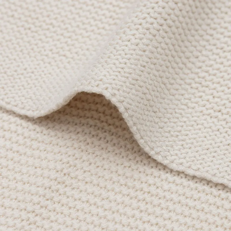 Jollein Babydecke - Basic Knit - 75 x 100 cm - Oatmeal