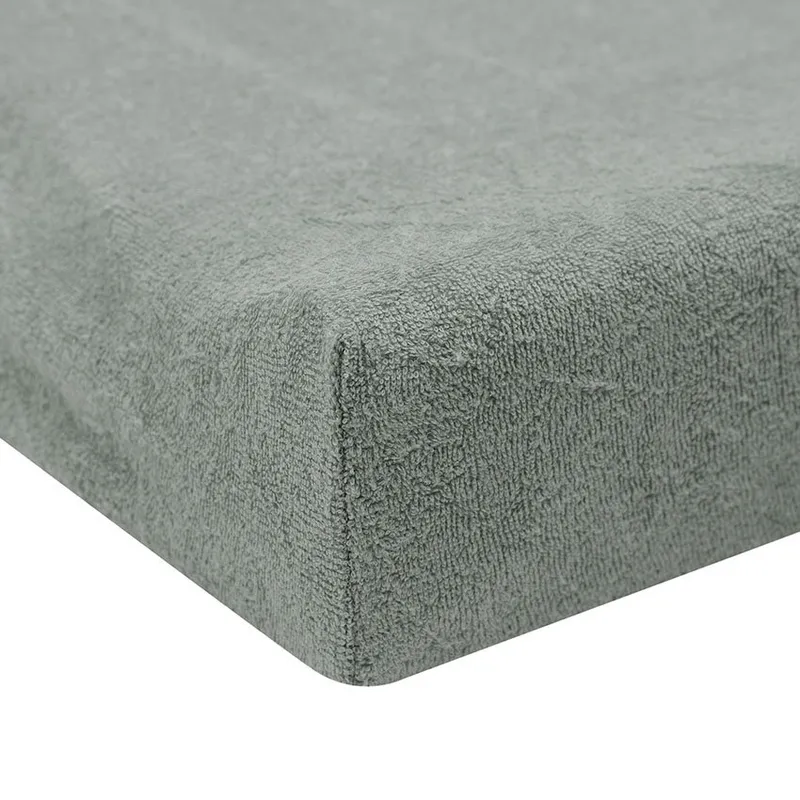 Jollein Wickelunterlagenbezug Frottee 50 x 70cm - Sea Green/Ivory - 2 Stück