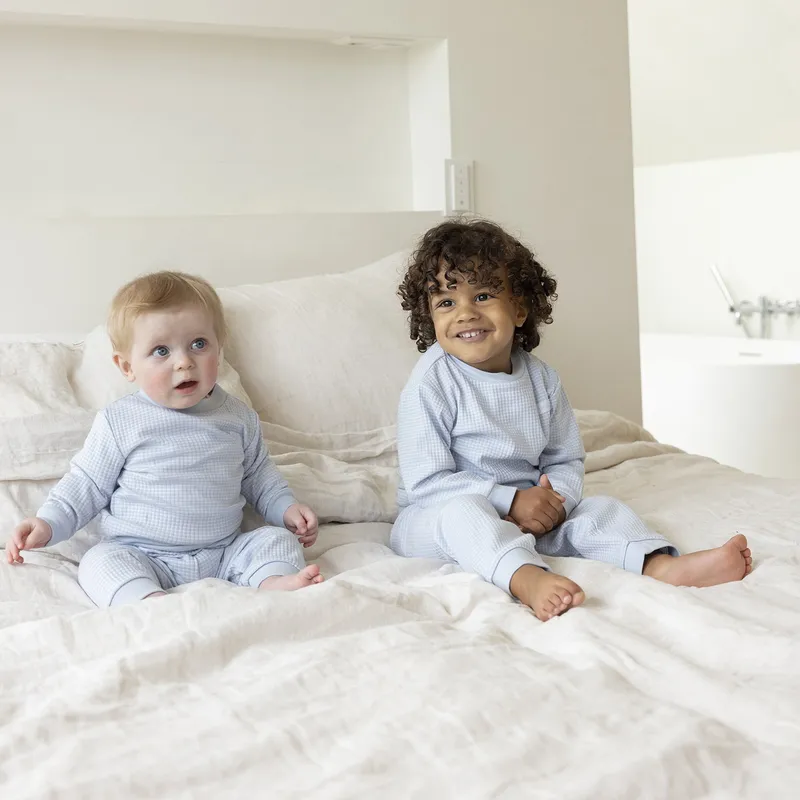 Feetje Waffelpyjama – Größe 68 – Babyblue