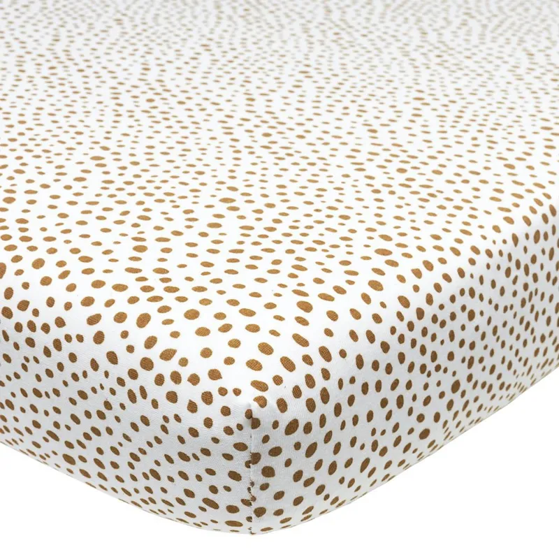 Meyco Cheetah Spannbettlaken Camel 90 x 200 cm
