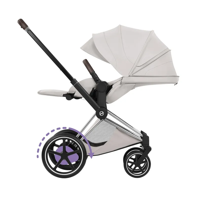 Cybex Kinderwagen 2-in-1 - e-Priam 5 Style - Chrome Brown Frame