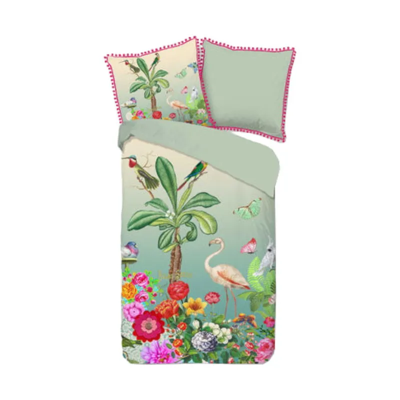 Muller Textiel Bettbezug Botanica Grün 140 x 200 / 220 CM