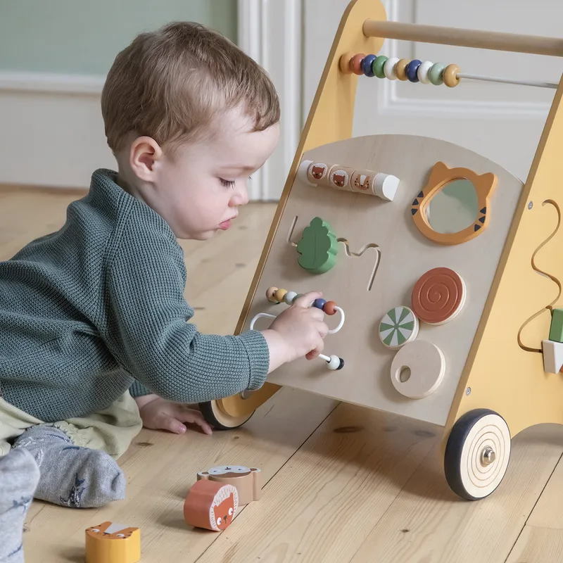 Sebra Activity Walker, Wooden, Wildlife